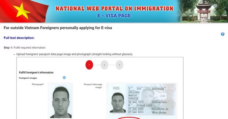 Le site d'immigration vietnamien